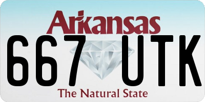 AR license plate 667UTK