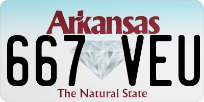 AR license plate 667VEU