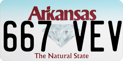 AR license plate 667VEV