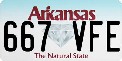 AR license plate 667VFE