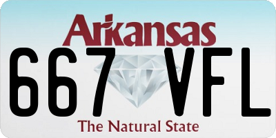 AR license plate 667VFL
