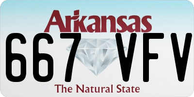 AR license plate 667VFV