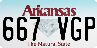 AR license plate 667VGP