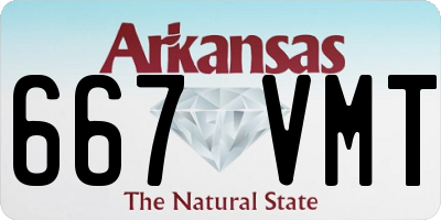 AR license plate 667VMT