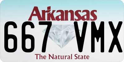 AR license plate 667VMX