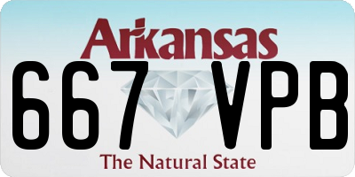 AR license plate 667VPB