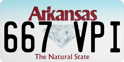 AR license plate 667VPI