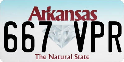 AR license plate 667VPR