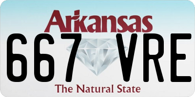 AR license plate 667VRE