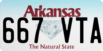 AR license plate 667VTA