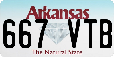 AR license plate 667VTB
