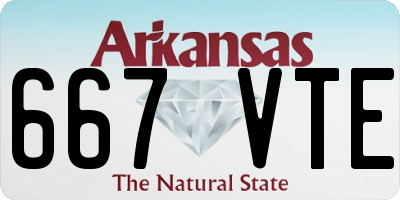 AR license plate 667VTE