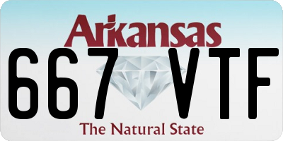 AR license plate 667VTF