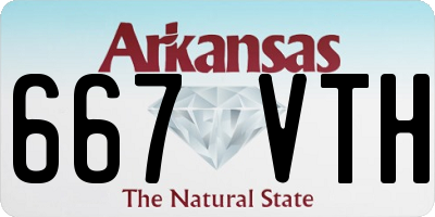 AR license plate 667VTH