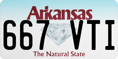 AR license plate 667VTI