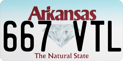 AR license plate 667VTL