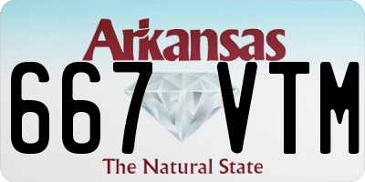 AR license plate 667VTM
