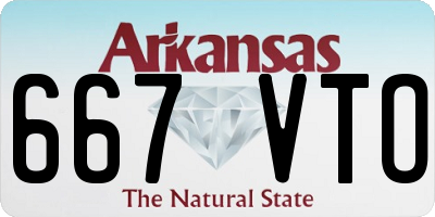 AR license plate 667VTO