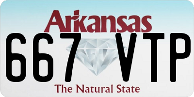 AR license plate 667VTP