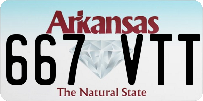 AR license plate 667VTT