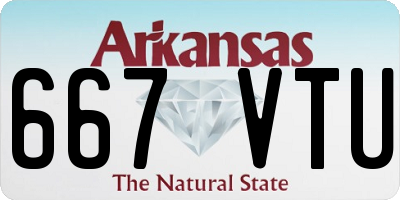 AR license plate 667VTU