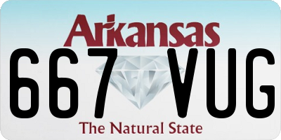 AR license plate 667VUG