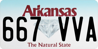 AR license plate 667VVA