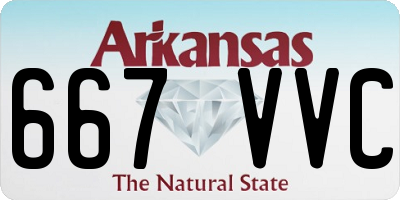 AR license plate 667VVC
