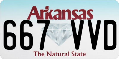 AR license plate 667VVD