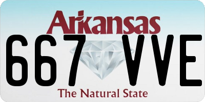 AR license plate 667VVE