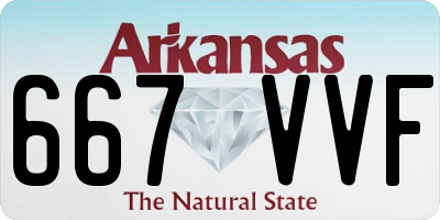 AR license plate 667VVF
