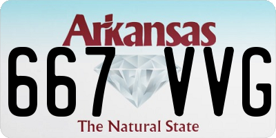AR license plate 667VVG