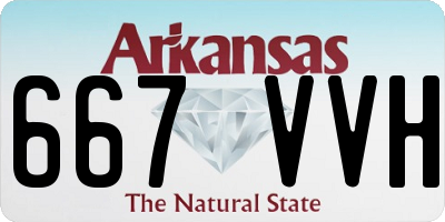 AR license plate 667VVH