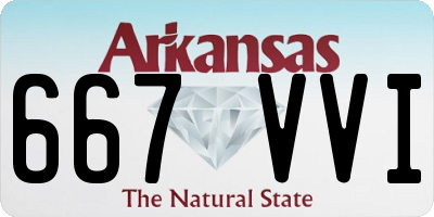 AR license plate 667VVI