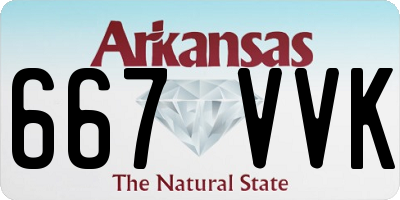 AR license plate 667VVK