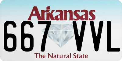 AR license plate 667VVL
