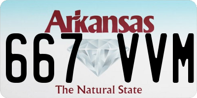 AR license plate 667VVM