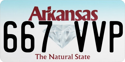 AR license plate 667VVP