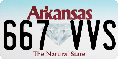 AR license plate 667VVS