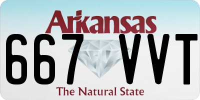 AR license plate 667VVT