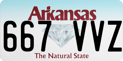 AR license plate 667VVZ