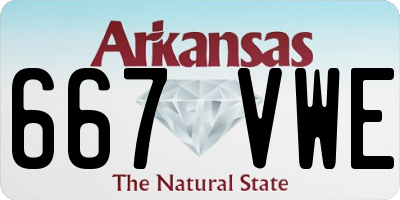 AR license plate 667VWE