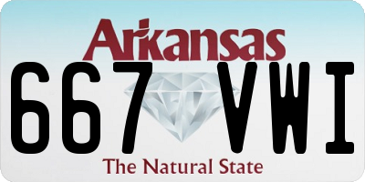 AR license plate 667VWI
