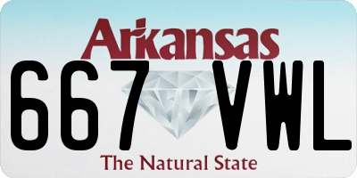 AR license plate 667VWL