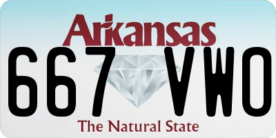 AR license plate 667VWO