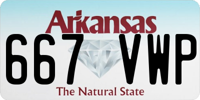AR license plate 667VWP