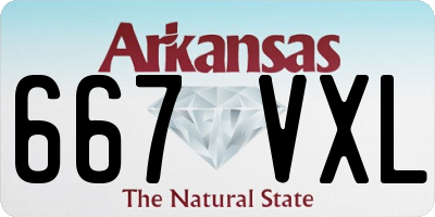 AR license plate 667VXL