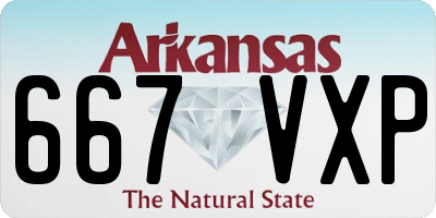 AR license plate 667VXP