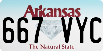 AR license plate 667VYC