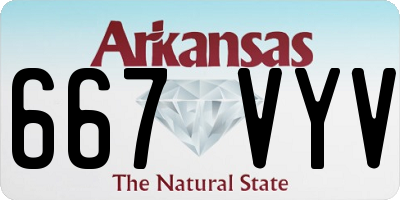 AR license plate 667VYV